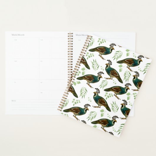 Unique Quails Planner Journal プランナー手帳 (ディスプレー)