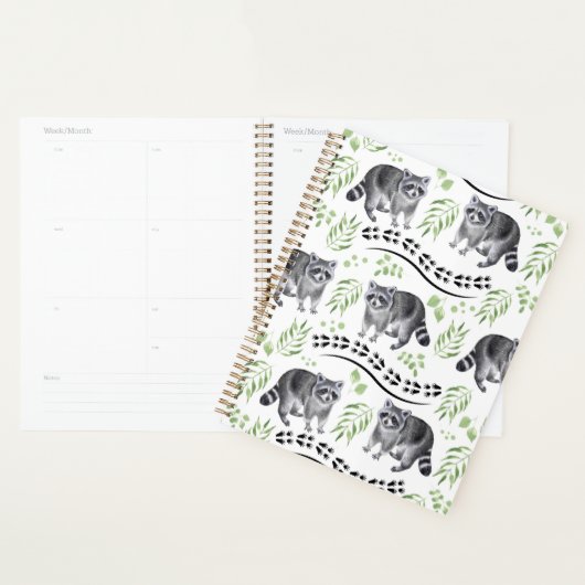 Unique Raccoons Planner Journal プランナー手帳 (ディスプレー)