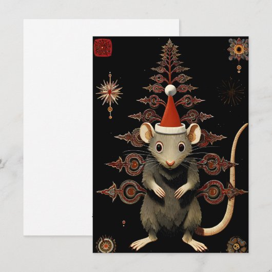 Unique Rat Christmas Cards シーズンカード (正面/裏面)