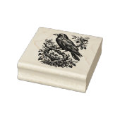 Unique Raven Vintage Scrapbooking Wood Stamp ラバースタンプ (スタンプ)