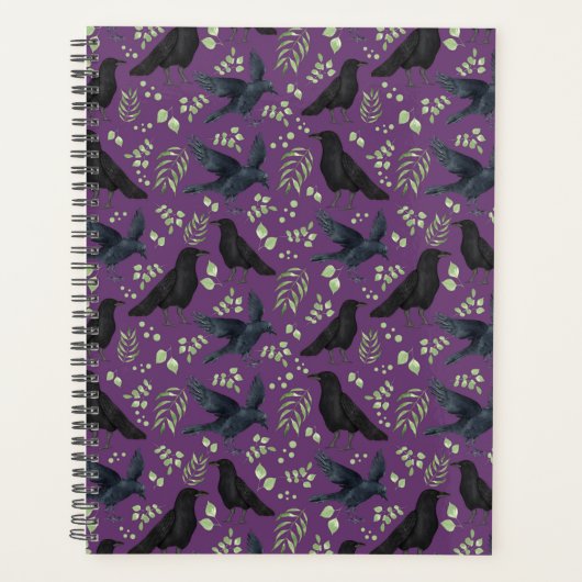 Unique Ravens Planner Journal in Purple プランナー手帳 (正面)
