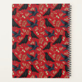 Unique Ravens Planner Journal in Red プランナー手帳 (裏面)