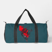 Unique Red Blood Splatter Human Heart Duffel Bag ダッフルバッグ (正面)