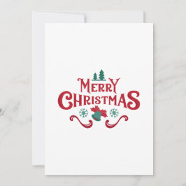 Unique Red Christmas Card シーズンカード