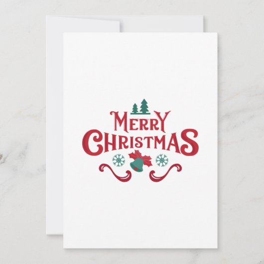 Unique Red Christmas Card シーズンカード (正面)