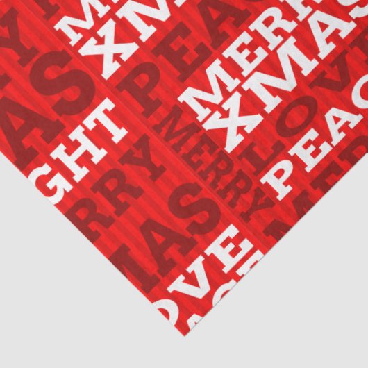 Unique Red Non-Traditional Christmas Script  薄葉紙 (詳細)