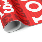 Unique Red Non-Traditional Merry Christmas Script ラッピングペーパー (ロールコーナー)