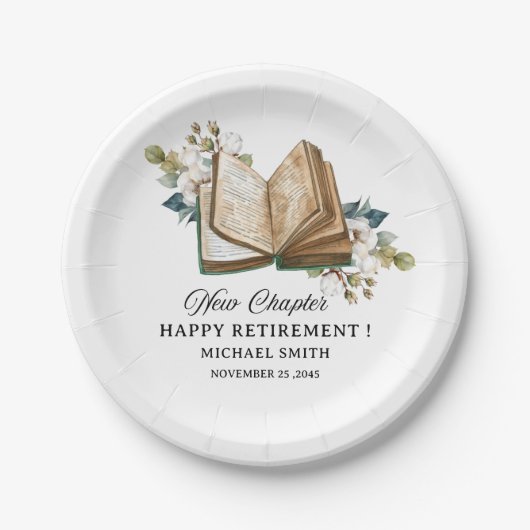 Unique Retirement Paper Plate ペーパープレート (正面)