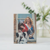 Unique Retro Dairy Princess Alice Collage  ポストカード (スタンド正面)