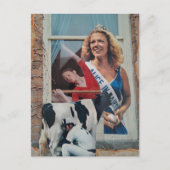 Unique Retro Dairy Princess Alice Collage  ポストカード (正面)