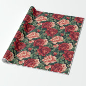 Unique Rose Vegas Wrapping Paper ラッピングペーパー (アンロールド)