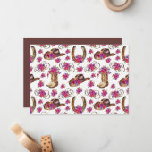 Unique Rustic Wedding Note Card ノートカード (正面/裏面インサイチュ)