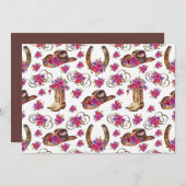 Unique Rustic Wedding Note Card ノートカード (正面/裏面)