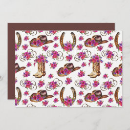 Unique Rustic Wedding Note Card ノートカード