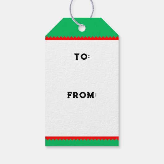 Unique Skateboarding Christmas ギフトタグ (裏面)