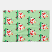 Unique Skateboarding Santa キッチンタオル (横)