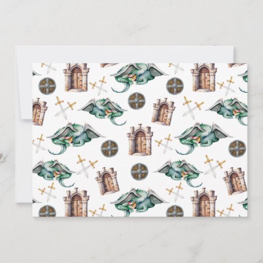 Unique Sleeping Dragons Note Card ノートカード (正面)