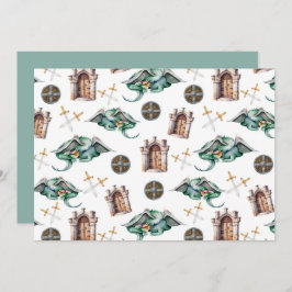 Unique Sleeping Dragons Note Card ノートカード