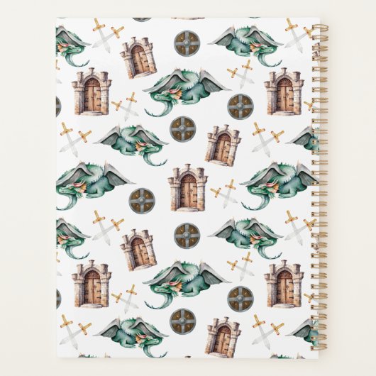 Unique Sleeping Dragons Planner Journal プランナー手帳 (裏面)