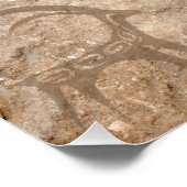 Unique Southwest Petroglyph Native Paintings ポスター (コーナー)