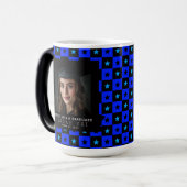 Unique Square Pattern Gift For Him Graduation モーフィングマグカップ (正面左)