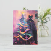 Unique Strange Christmas Cards with Cats シーズンカード (スタンド正面)