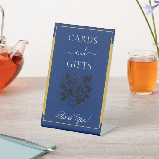 Unique Stylish Party Cards & Gifts Navy 台座サイン (インサイチュ)