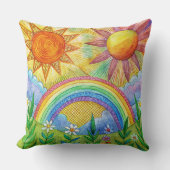 Unique summer beach Design cushion Kissen クッション (正面)