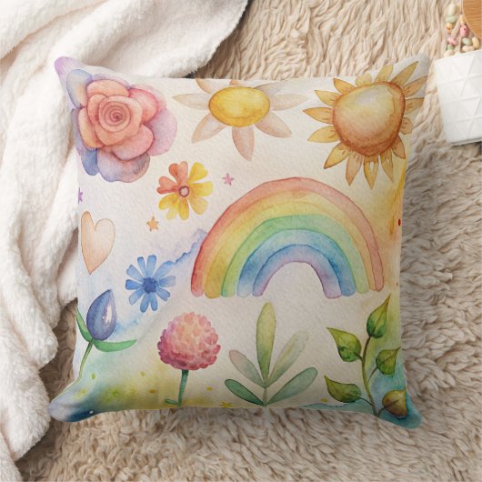 Unique summer beach Design cushion Kissen クッション (ブランケット)