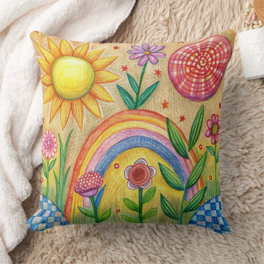 Unique summer beach Design cushion Kissen クッション (ブランケット)