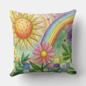 Unique summer beach Design cushion Kissen クッション (裏面)