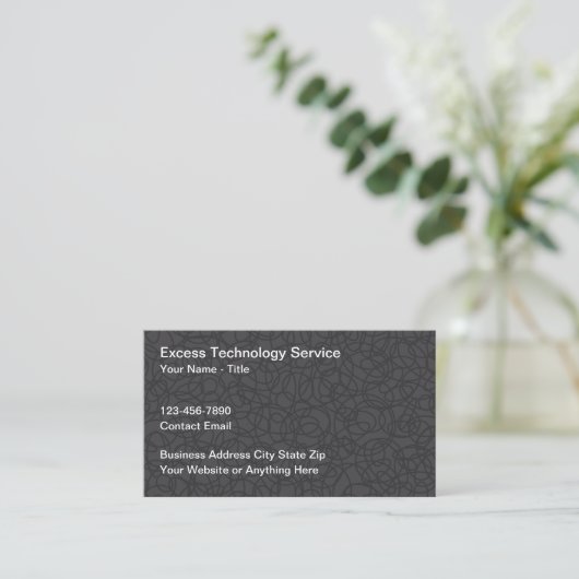 Unique Technology Business Cards New Design 名刺 (スタンド正面)