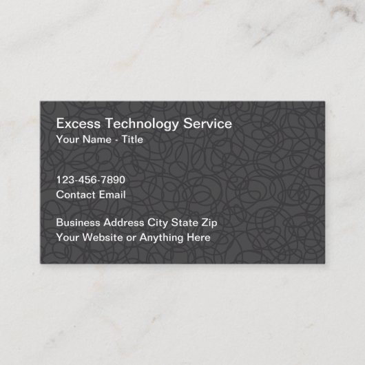 Unique Technology Business Cards New Design 名刺 (正面)