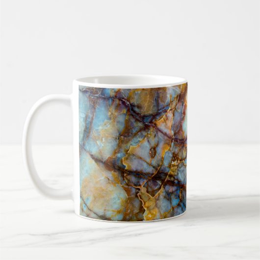unique texture of natural stone - marble, onyx, gr コーヒーマグカップ (左)