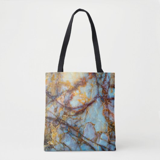 unique texture of natural stone - marble, onyx, gr トートバッグ (正面)