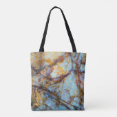 unique texture of natural stone - marble, onyx, gr トートバッグ (裏面)