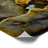 unique texture of natural stone - marble, onyx, gr ポスター (角)