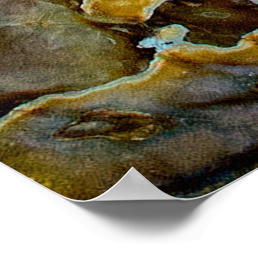 unique texture of natural stone - marble, onyx, gr ポスター (角)