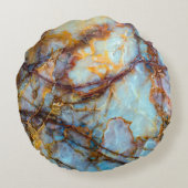 unique texture of natural stone - marble, onyx, gr ラウンドクッション (裏面)