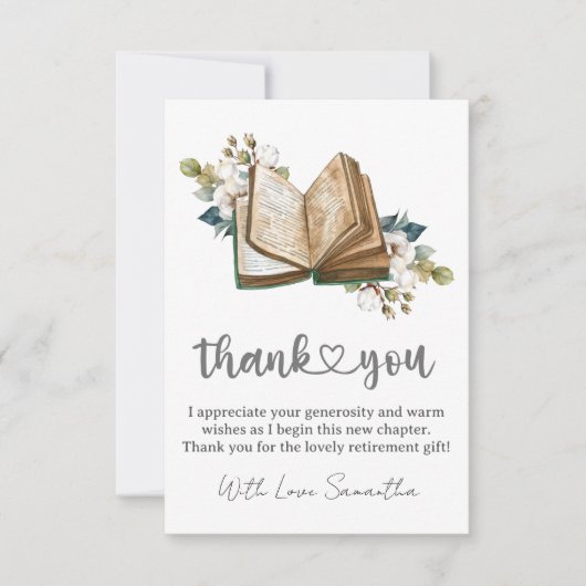 Unique Thank You Card For Retirement Gifts (正面)