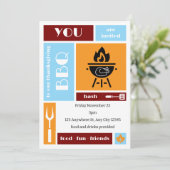 Unique Thanksgiving BBQ Invitation 招待状 (スタンド正面)