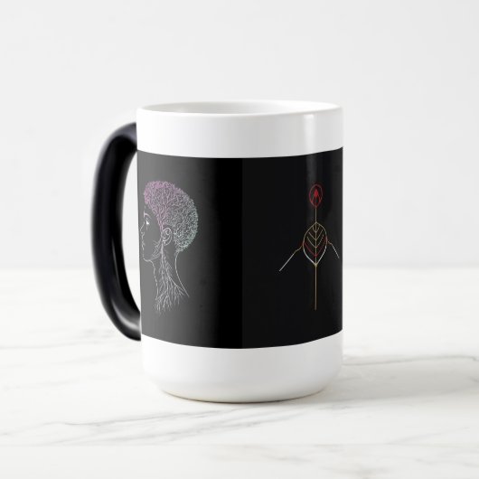 Unique Thoughtful Gift Mug モーフィングマグカップ (正面左)