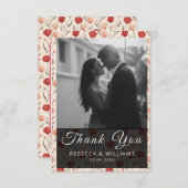 Unique Tulip Classic Wedding Thank You Cards サンキューカード (正面/裏面)