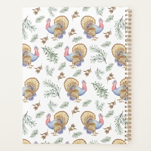 Unique Turkey Planner Journal プランナー手帳 (裏面)