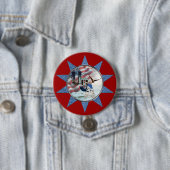 Unique USA Historical Landmark Letters Patriotic 缶バッジ (インサイチュ)