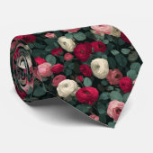 Unique Valentine Gifts For Men Ranunculus Floral ネクタイ (ロール)