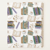 Unique Vintage Books Planner Journal in White プランナー手帳 (裏面)