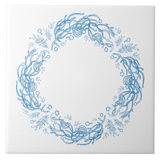 Unique Vintage Botanical. タイル (正面)