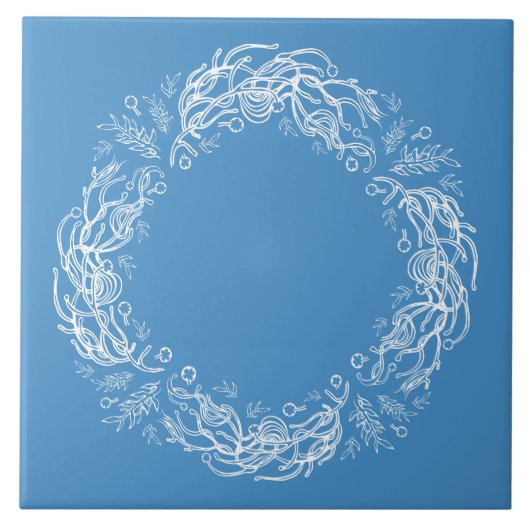 Unique Vintage Botanical. タイル (正面)