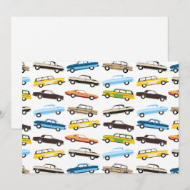 Unique Vintage Cars Note Card ノートカード